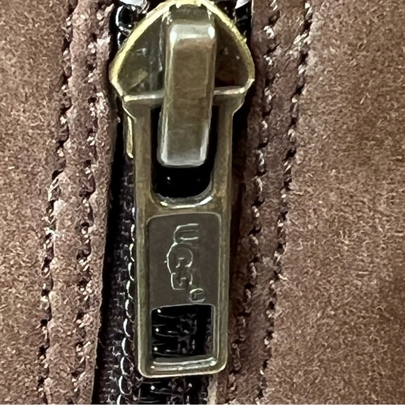 Ugg Annisa Riding Boots Brown Leather Women’s Size 8 - Picture 7 of 11